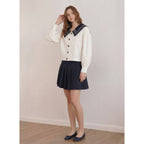 Sailor Cropped Trench Coat