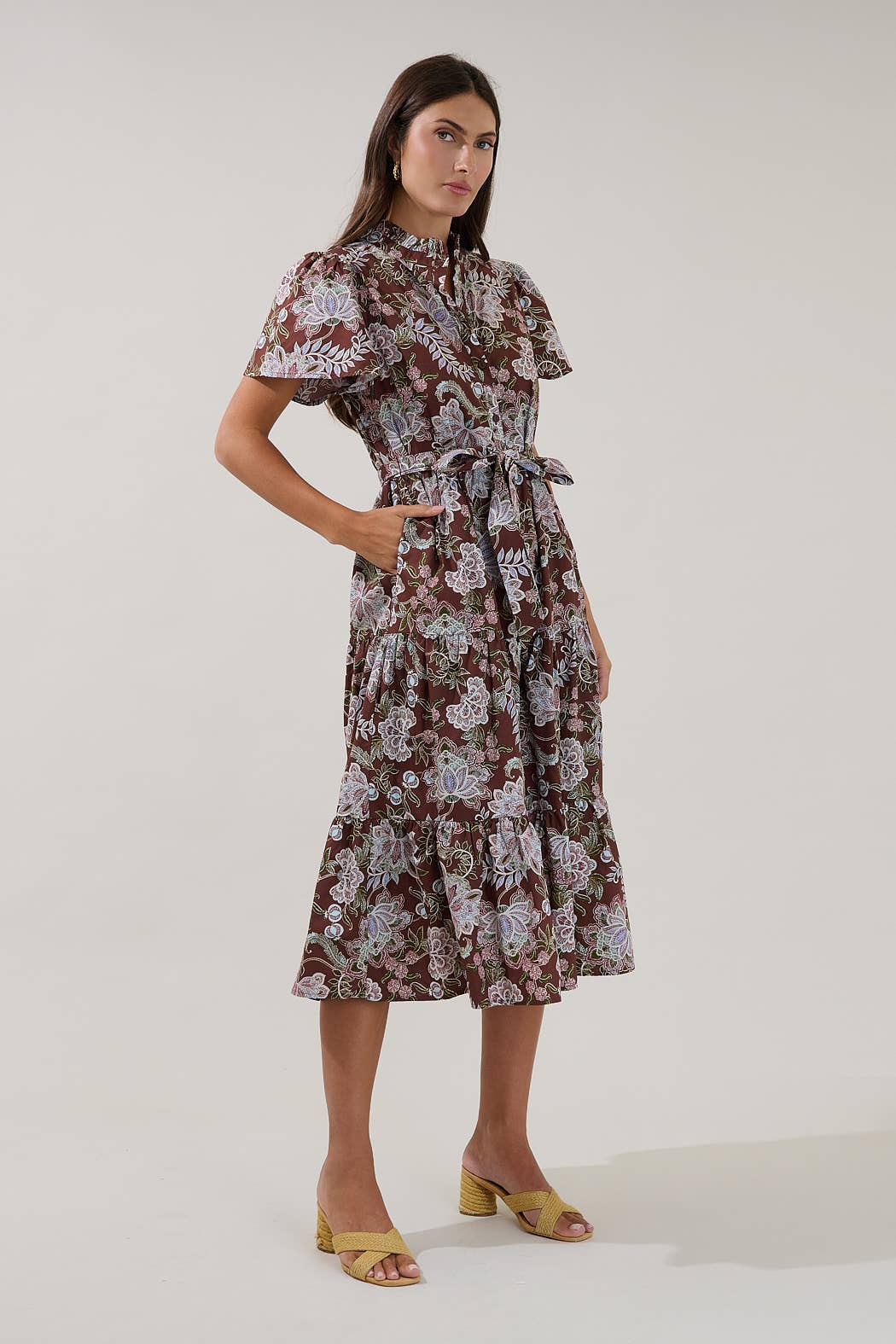 Bellucci Tiered Midi Dress