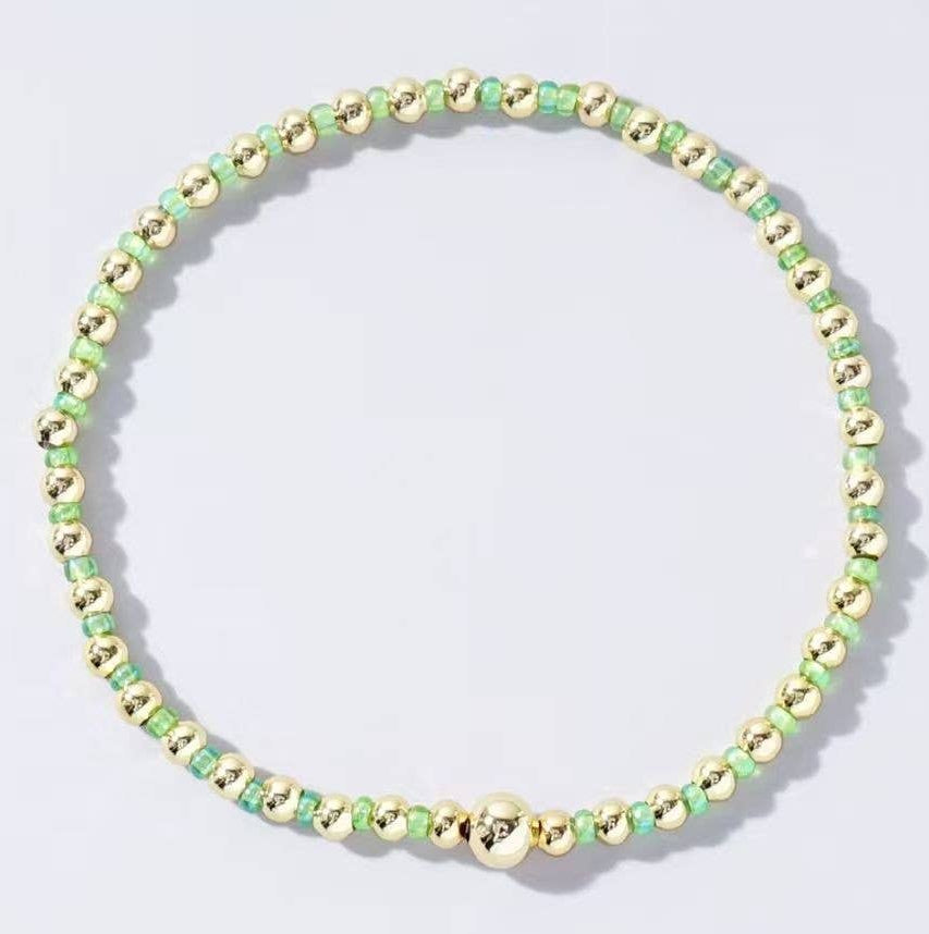 Boho Beaded Ball Bracelet
