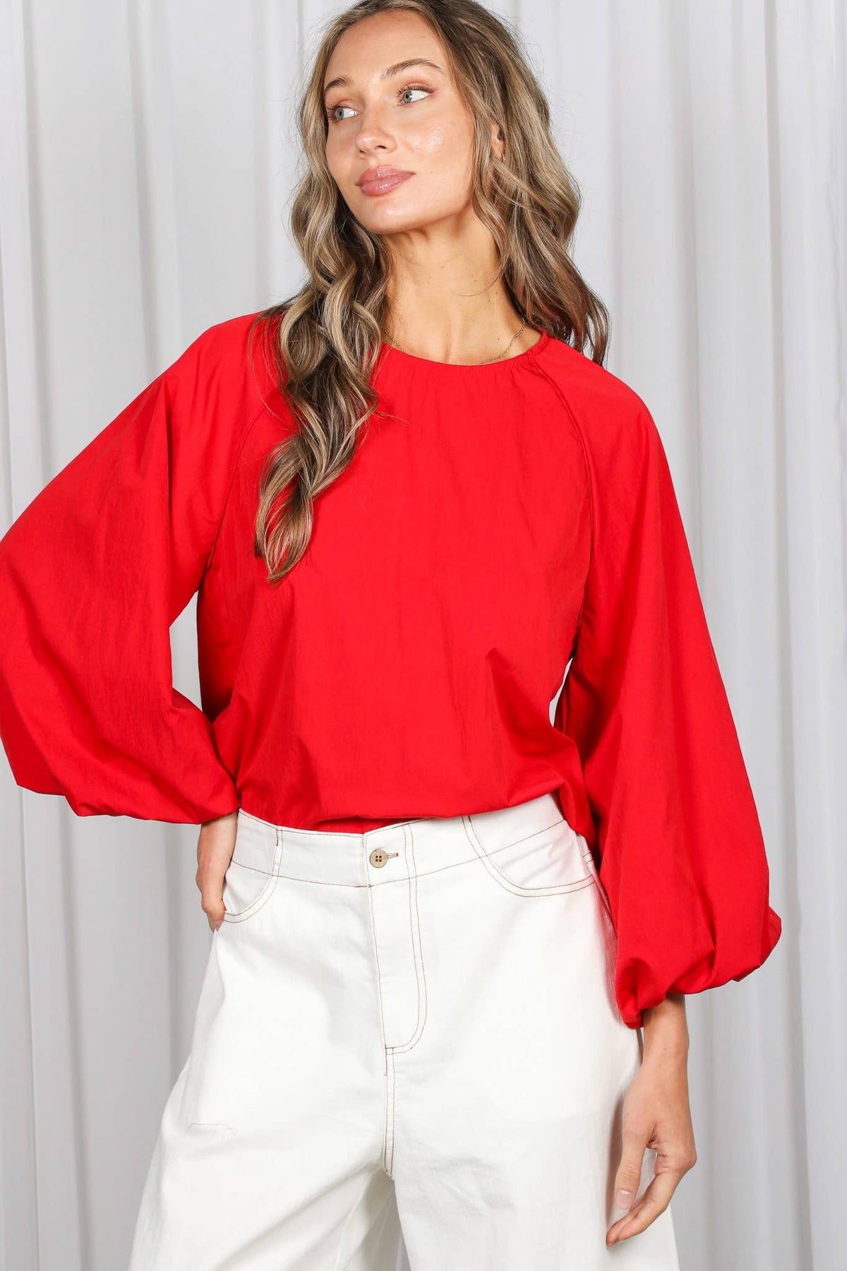 Red ballon long sleeve