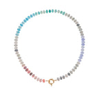 Natural Stone and Glass Necklace