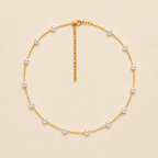 Pearly Gold Chain Necklace