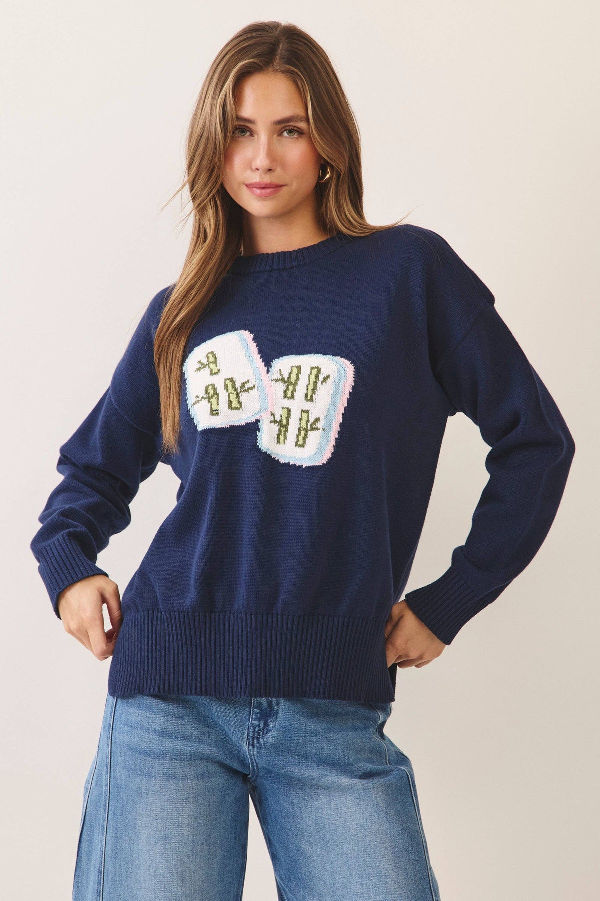 Mahjong Crew Neck Sweater