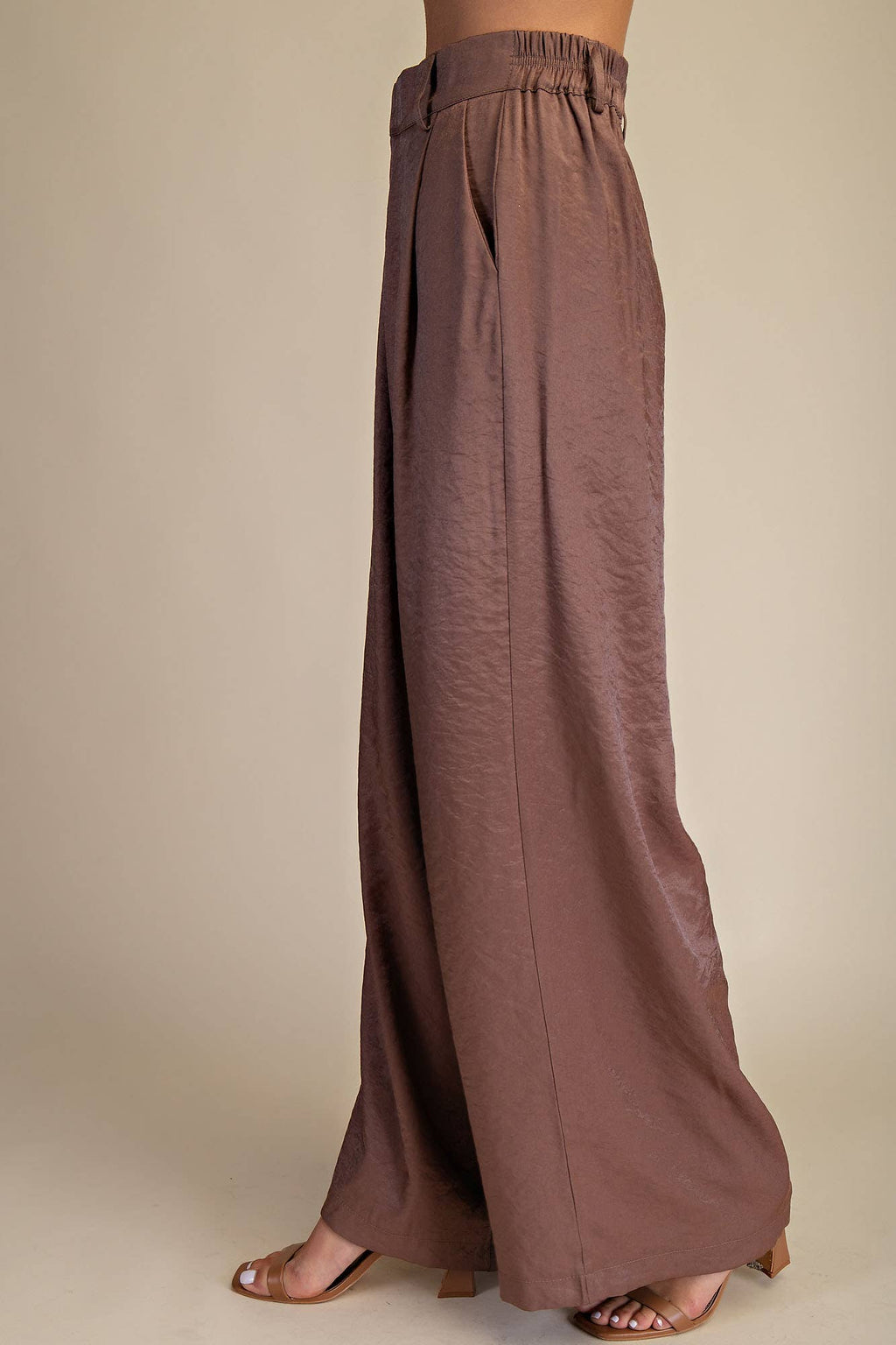 High Waist Tailored Wide Pants