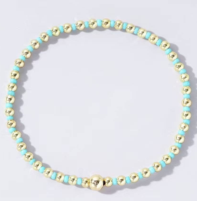 Boho Beaded Ball Bracelet