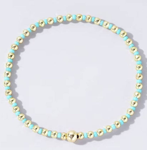 Boho Beaded Ball Bracelet