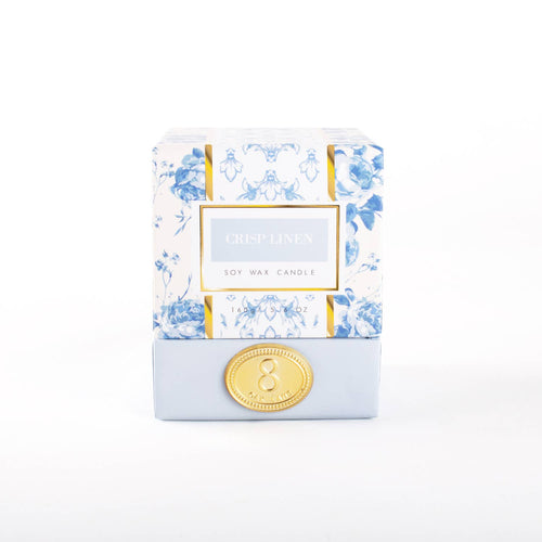 Crisp Linen Soy Wax Candle 5.6oz