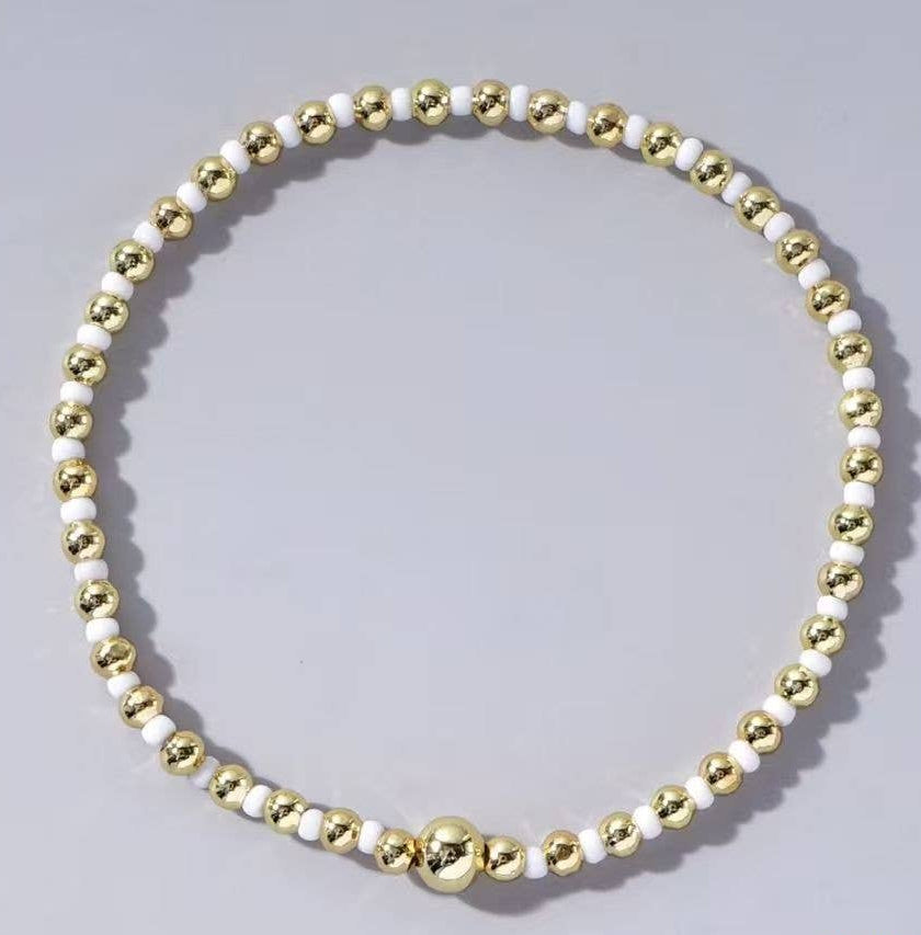 Boho Beaded Ball Bracelet