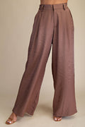 High Waist Tailored Wide Pants