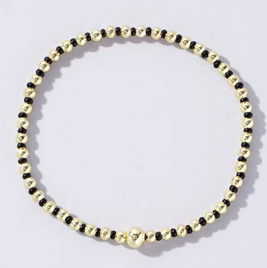 Boho Beaded Ball Bracelet