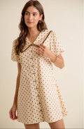 Polka Dot Peter Pan Collar Mini Dress