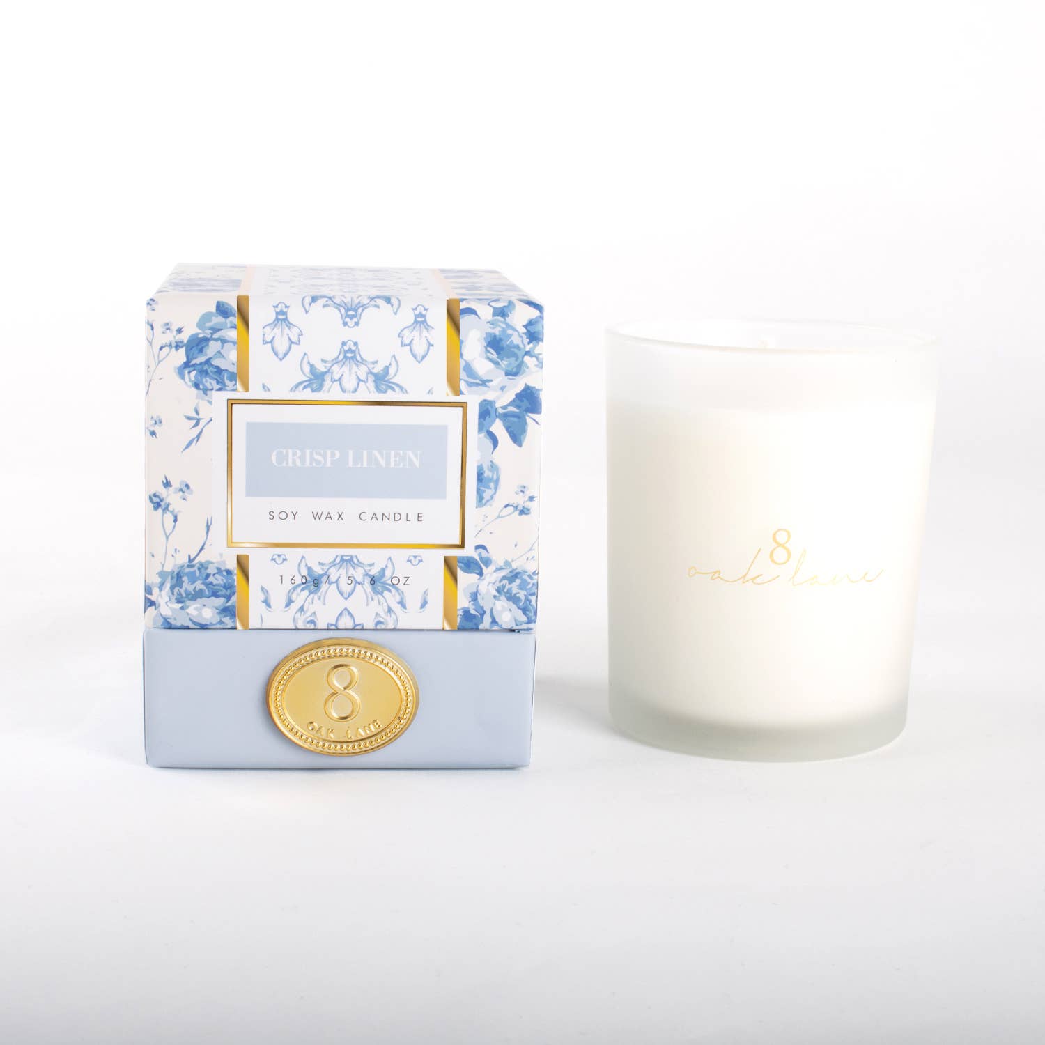 Crisp Linen Soy Wax Candle 5.6oz