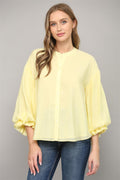 Long Puff Sleeve Top