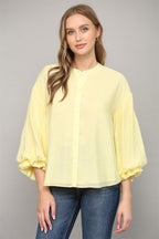 Long Puff Sleeve Top