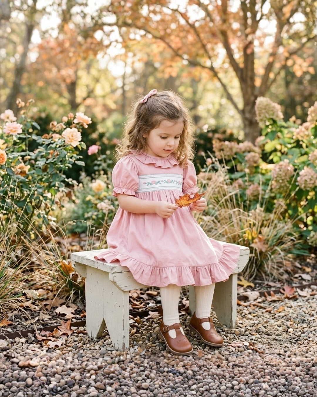 Heritage Rose Smocked Dress
