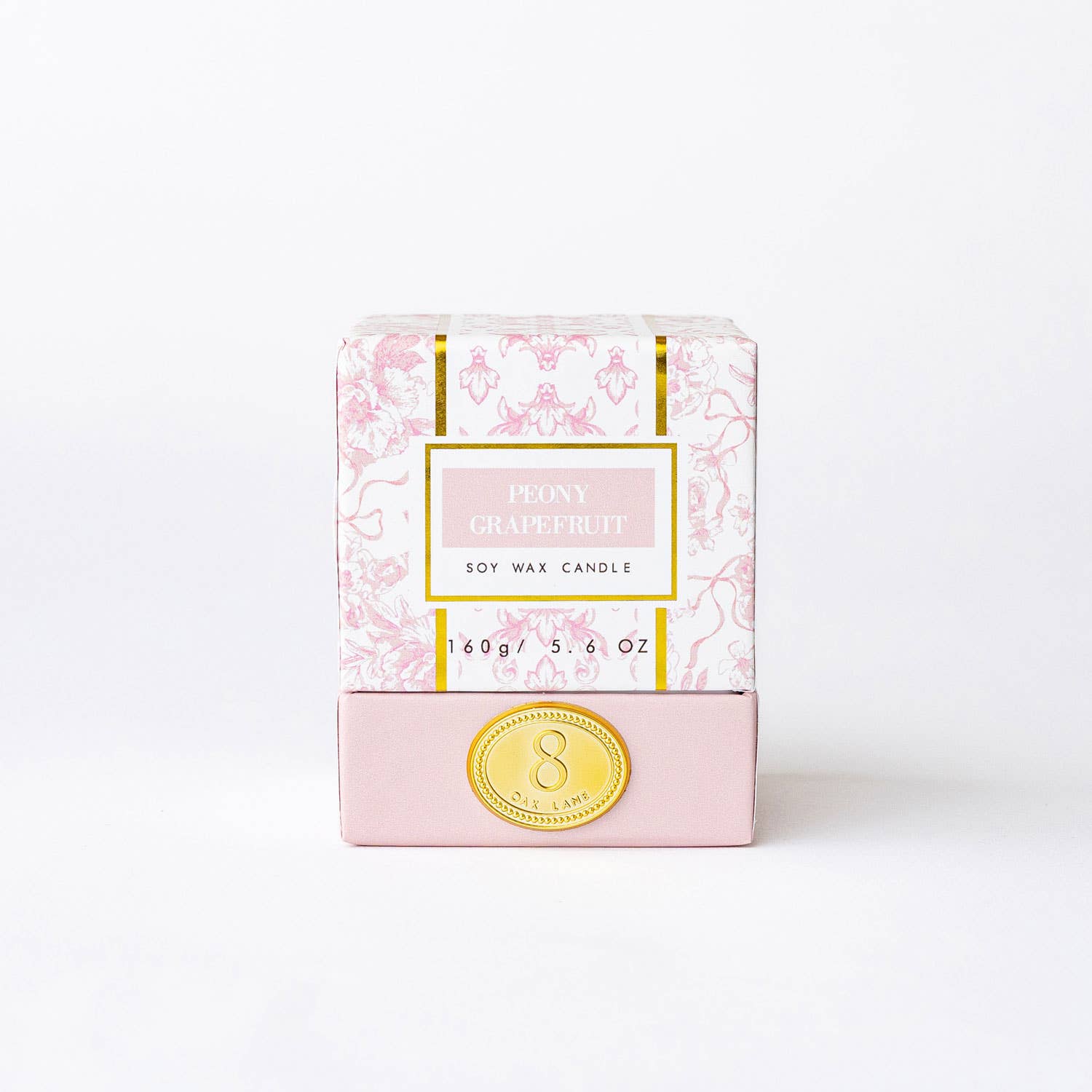 Peony Grapefruit Soy Wax Candle 5.6oz