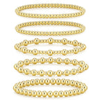 Gold Beaded Bracelet Stack