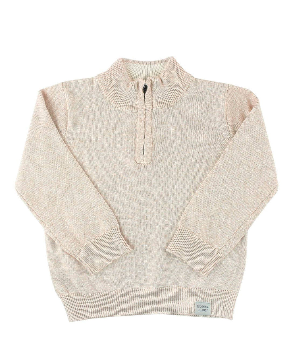 Oatmeal Quarter-Zip Sweater