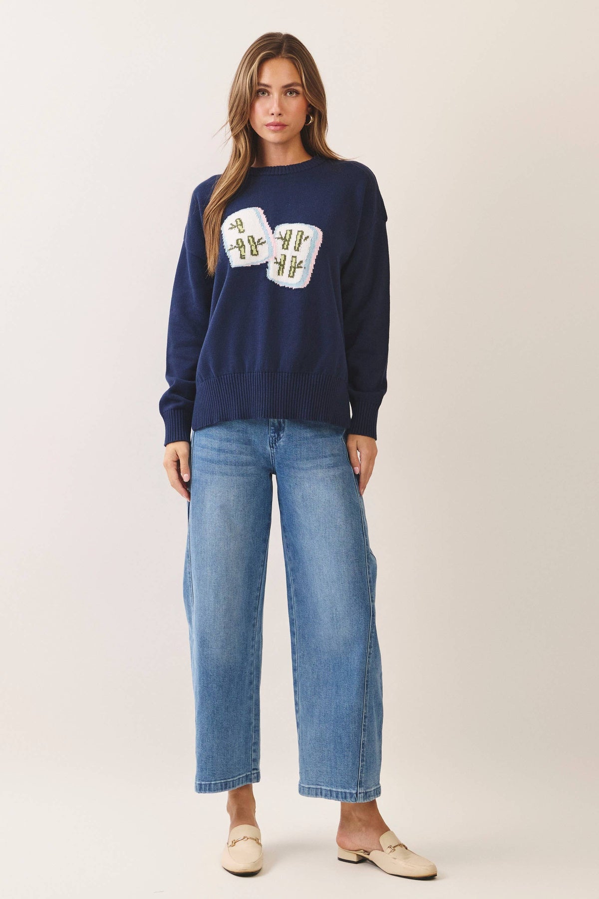 Mahjong Crew Neck Sweater