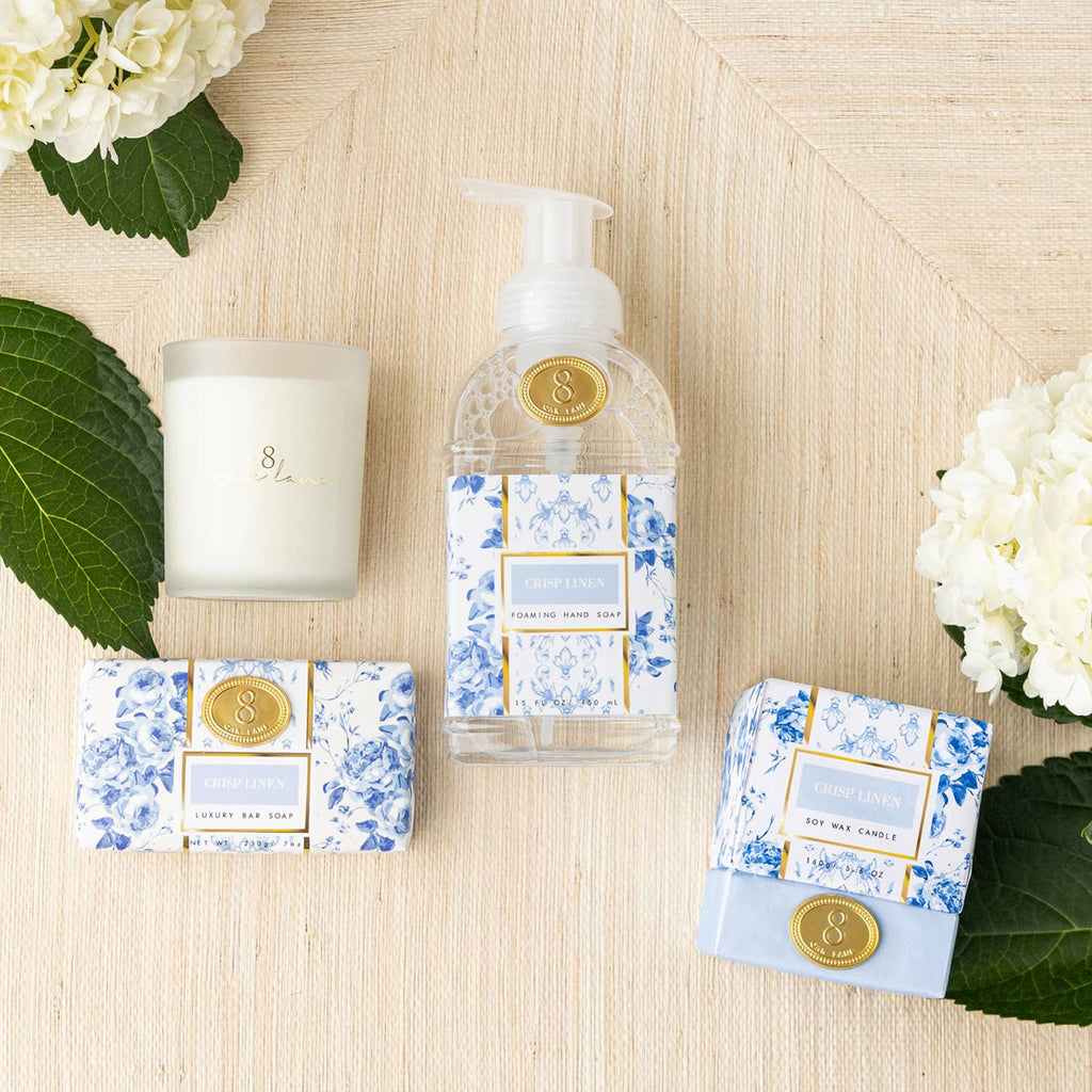 Crisp Linen Soy Wax Candle 5.6oz