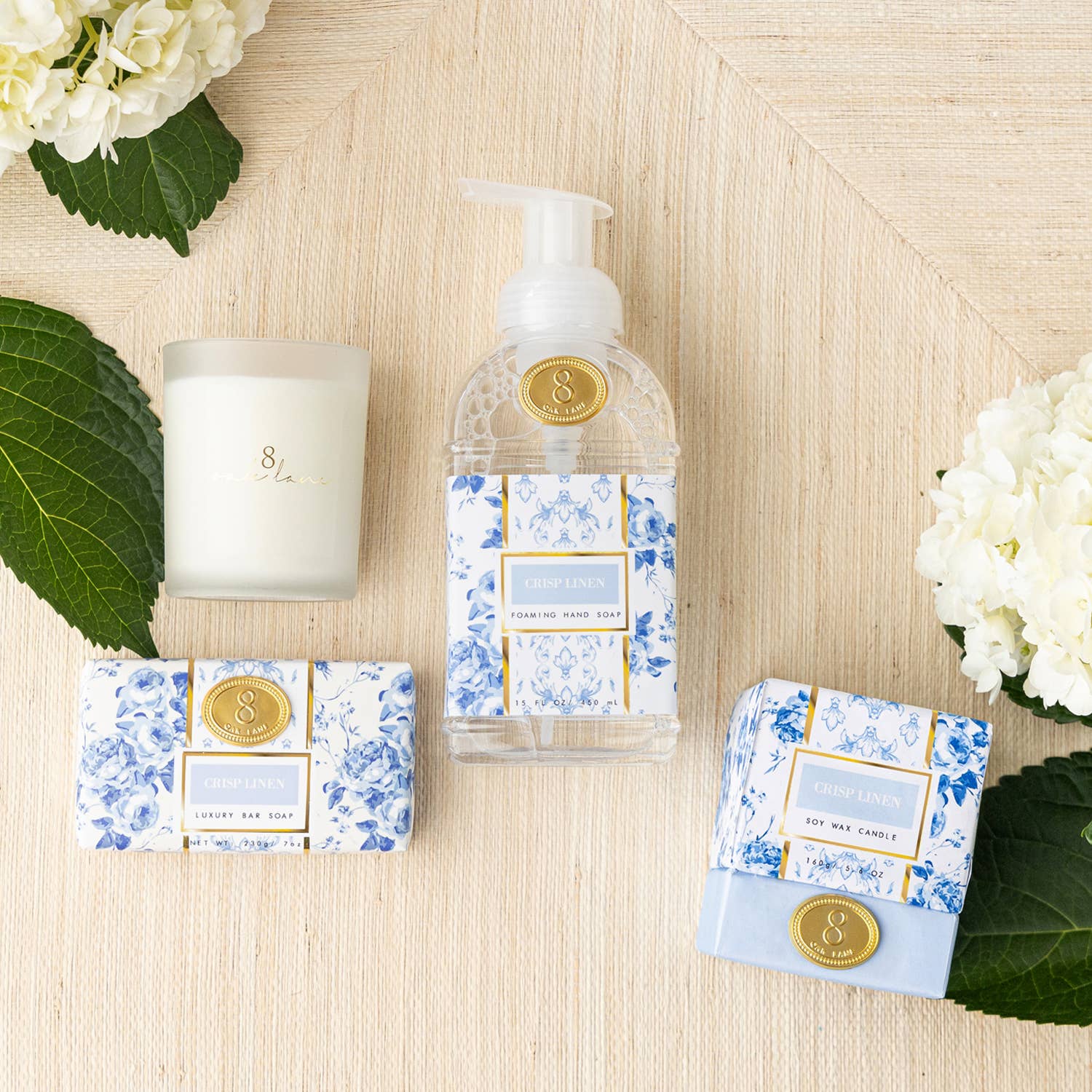 Crisp Linen Soy Wax Candle 5.6oz