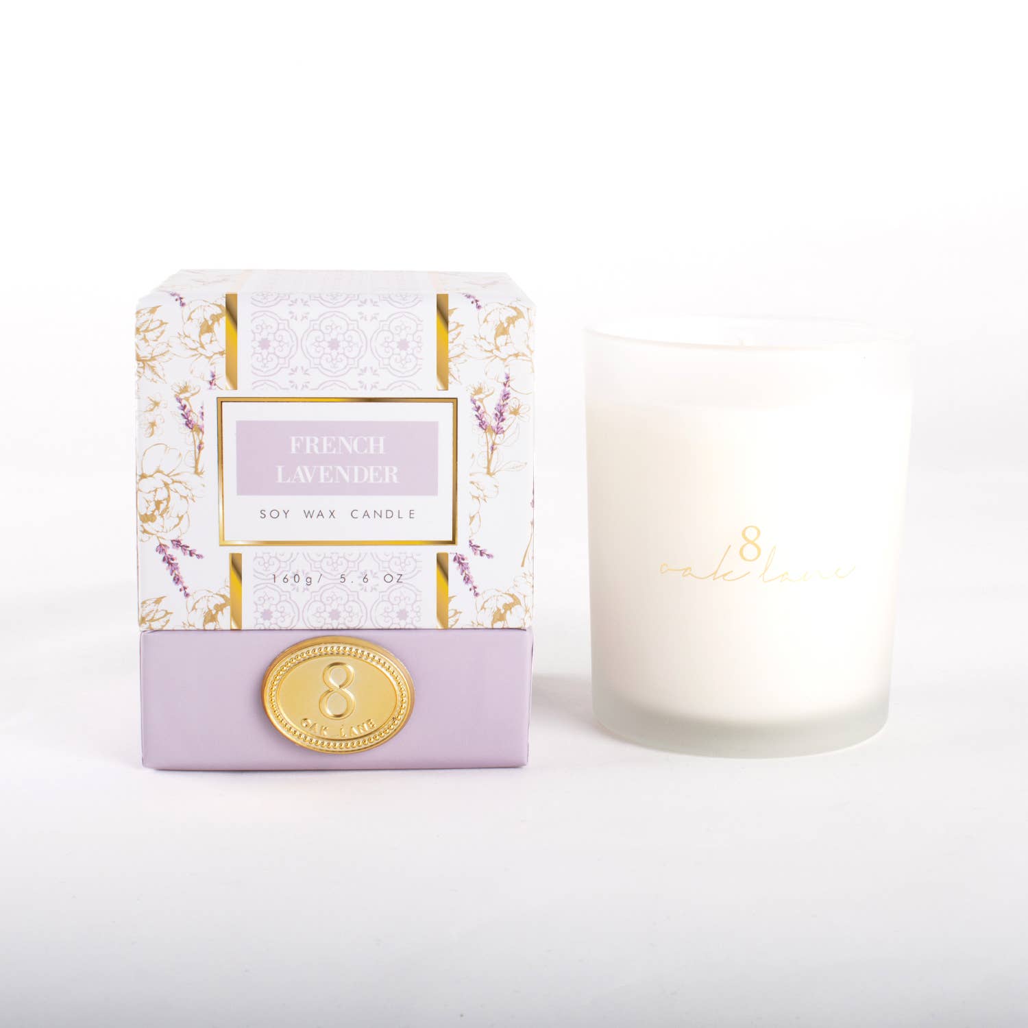 French Lavender & Cedar Soy Wax Candle 5.6oz