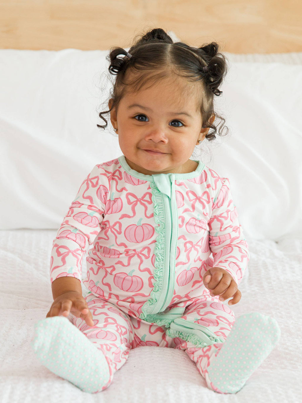 SoftSnooze™ Pink Fairytale Pumpkins Pajamas