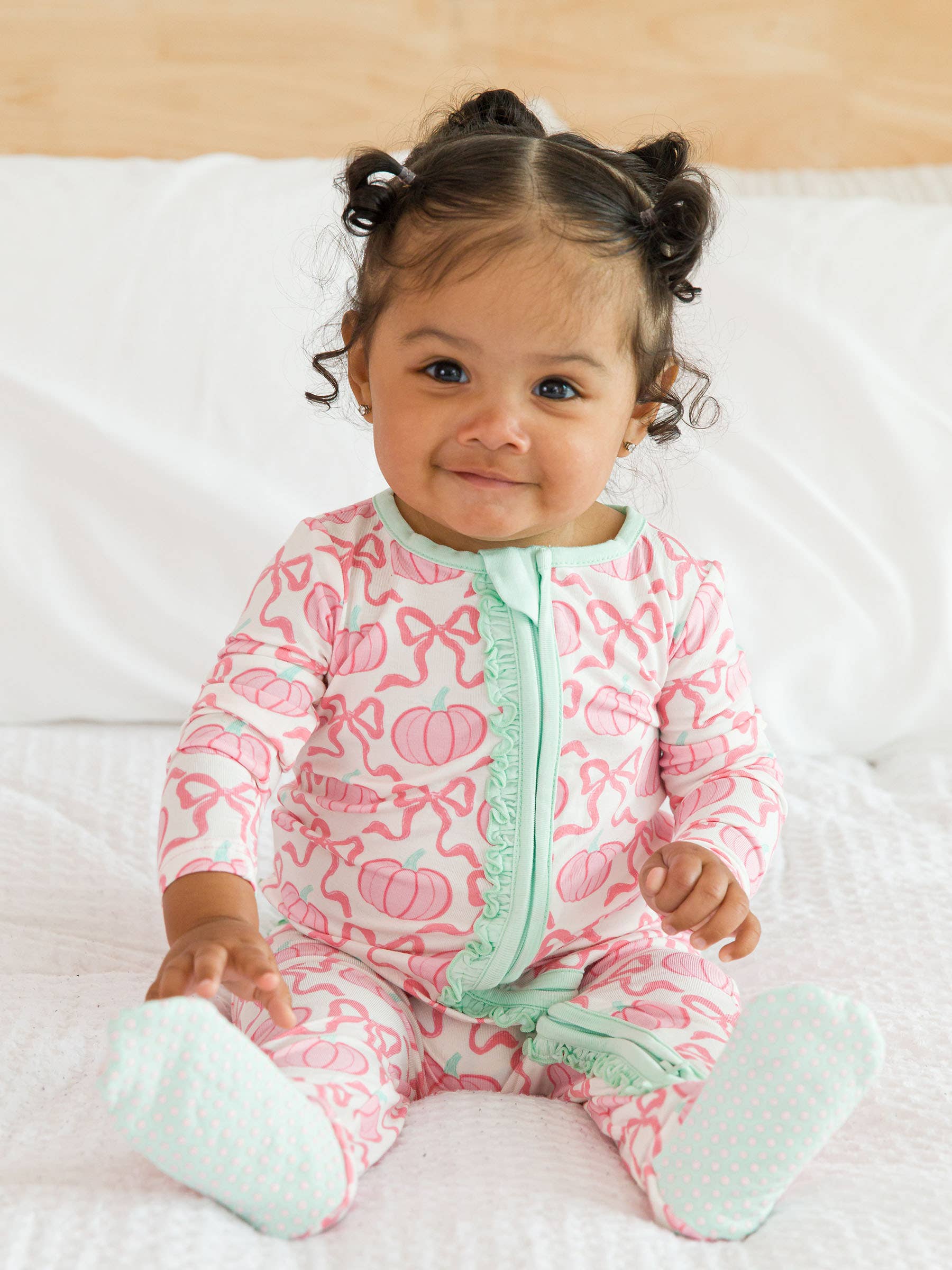 SoftSnooze™ Pink Fairytale Pumpkins Pajamas