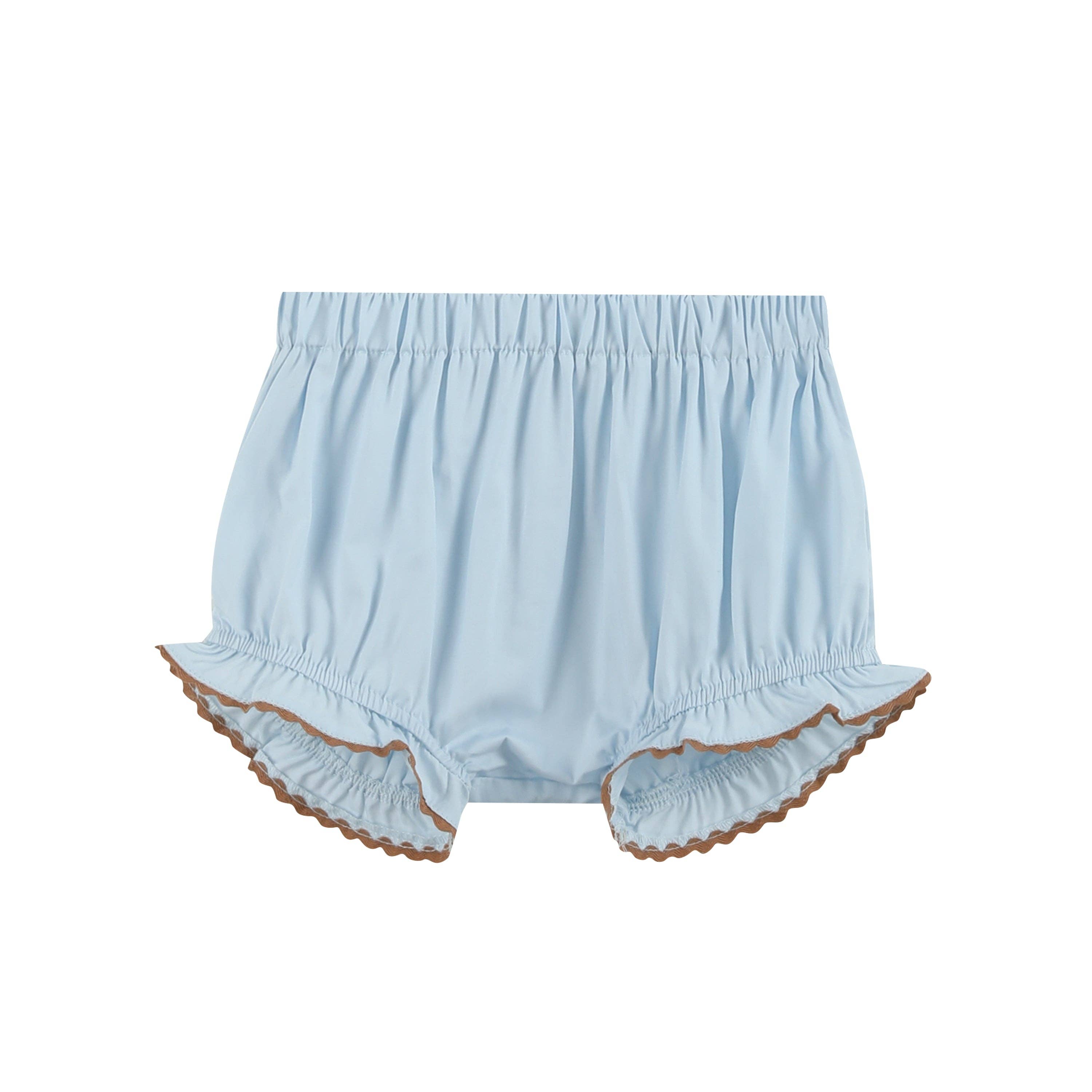 Blue Pumpkin Smocked Dress and Bloomers Set: 3-6M