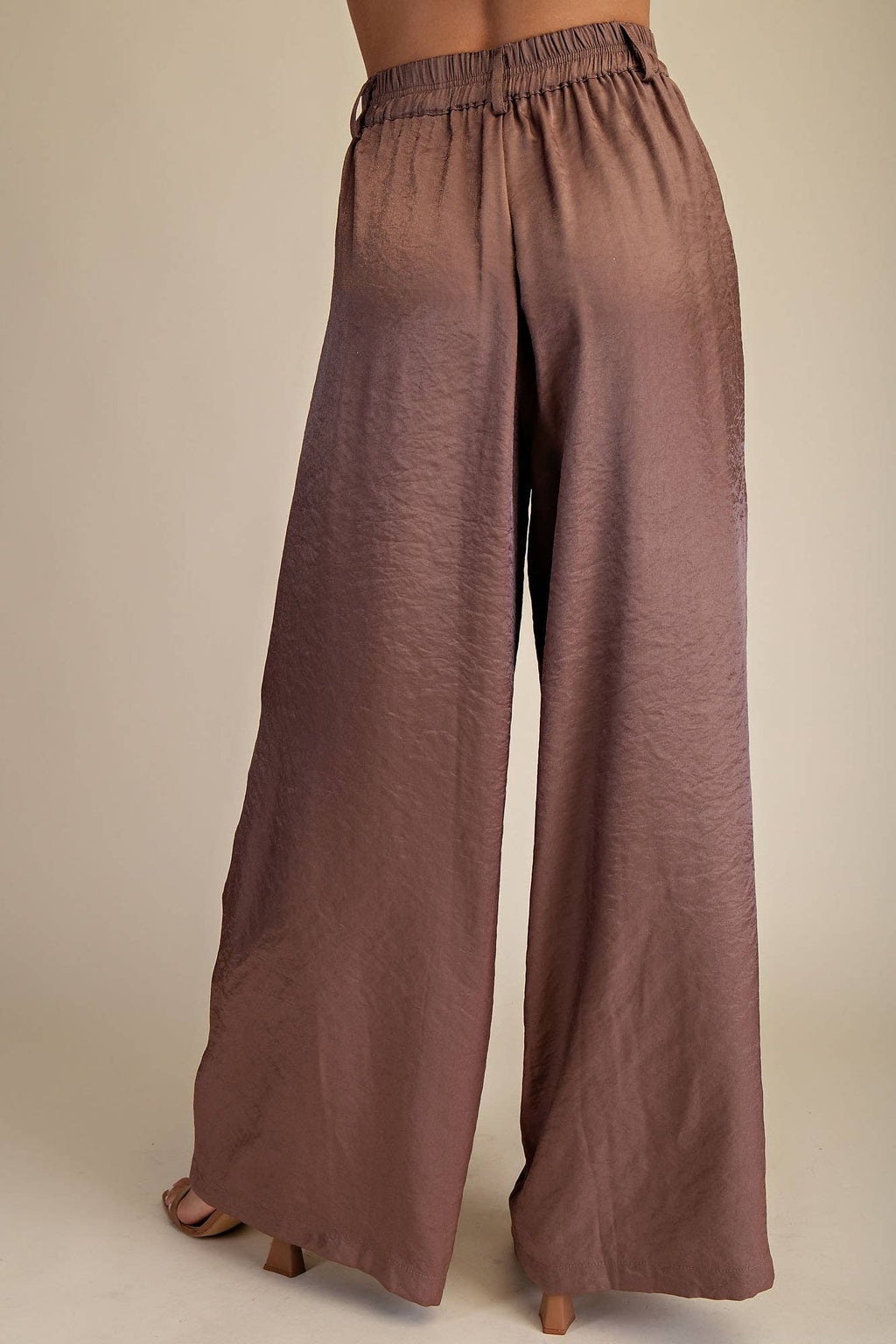 High Waist Tailored Wide Pants