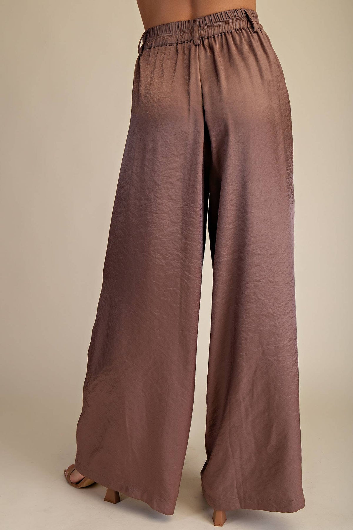 High Waist Tailored Wide Pants