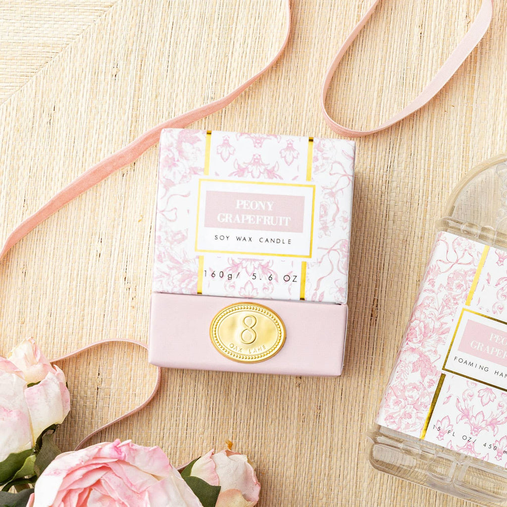 Peony Grapefruit Soy Wax Candle 5.6oz