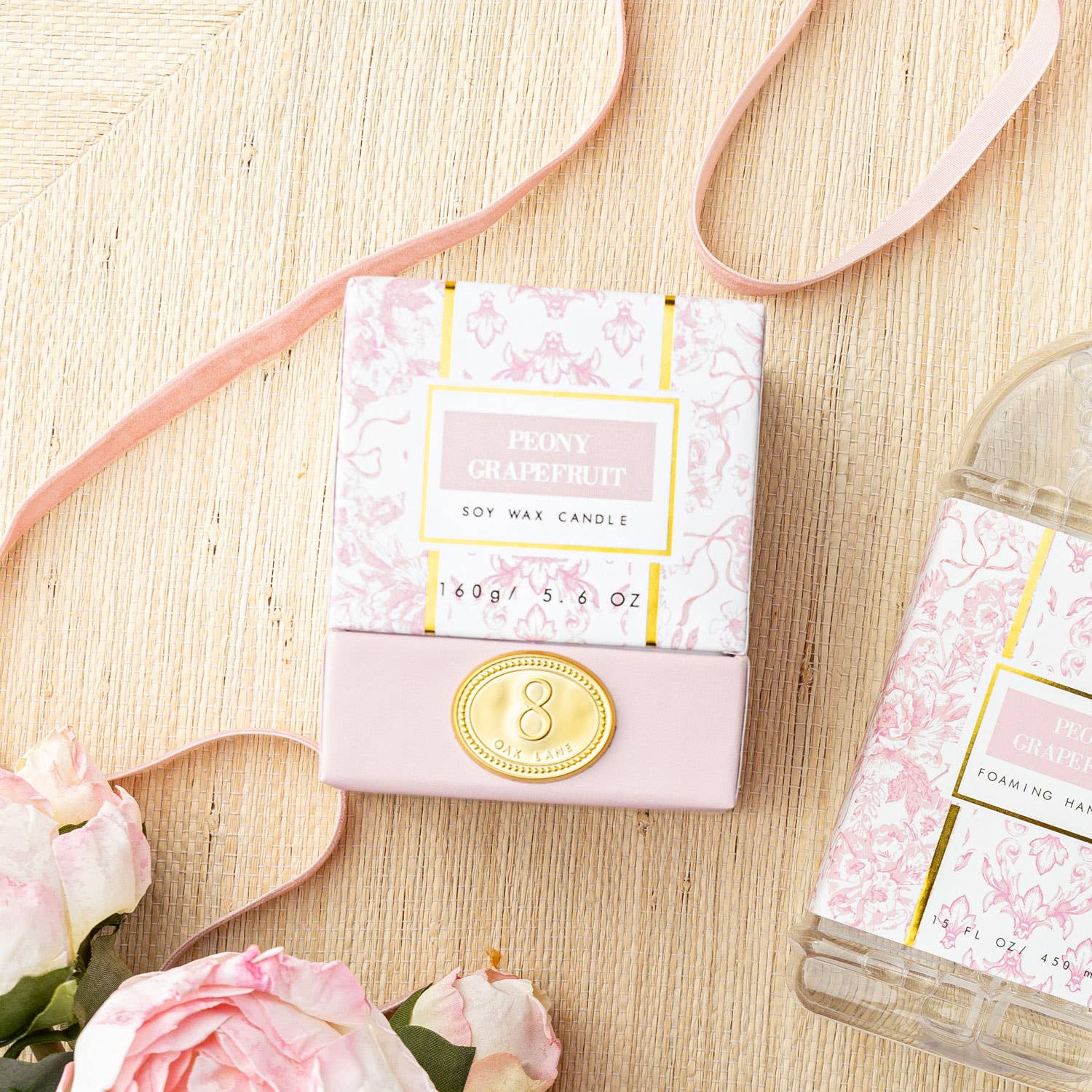 Peony Grapefruit Soy Wax Candle 5.6oz