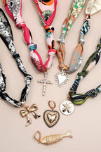 Scarf Bow Charm Necklace