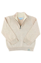 Oatmeal Quarter-Zip Sweater
