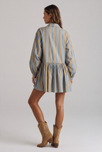 Hazel Fall Stripe Long Sleeve Mini Dress