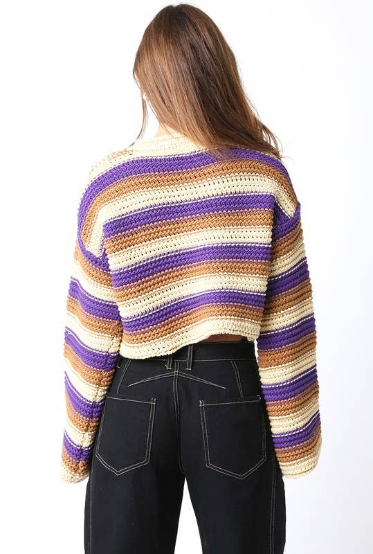 Lucille Purple Sweater