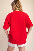 Soft Feel Asymmetric Hem Sweater