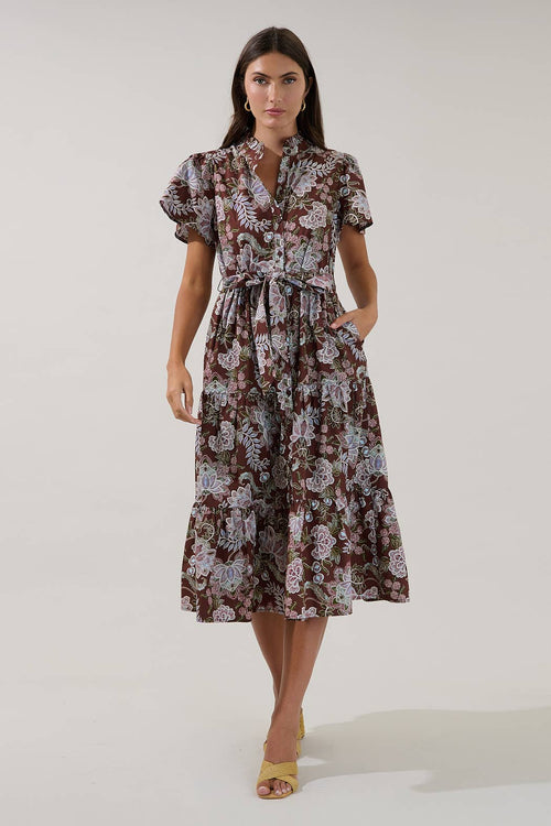 Bellucci Tiered Midi Dress